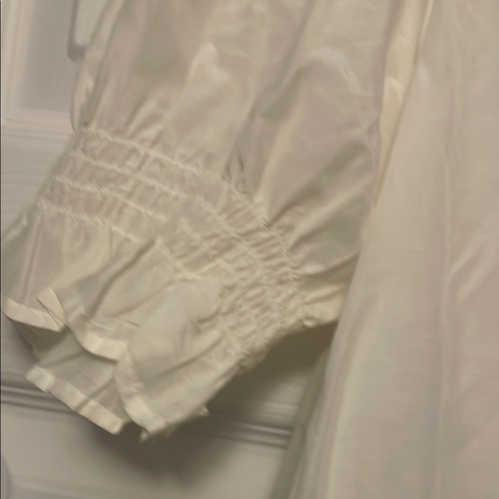 White Ruffled Blouse - Picture 4 of 7